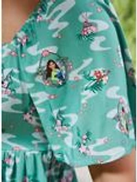 Disney Mulan Icons Allover Print Smock Dress - BoxLunch Exclusive
