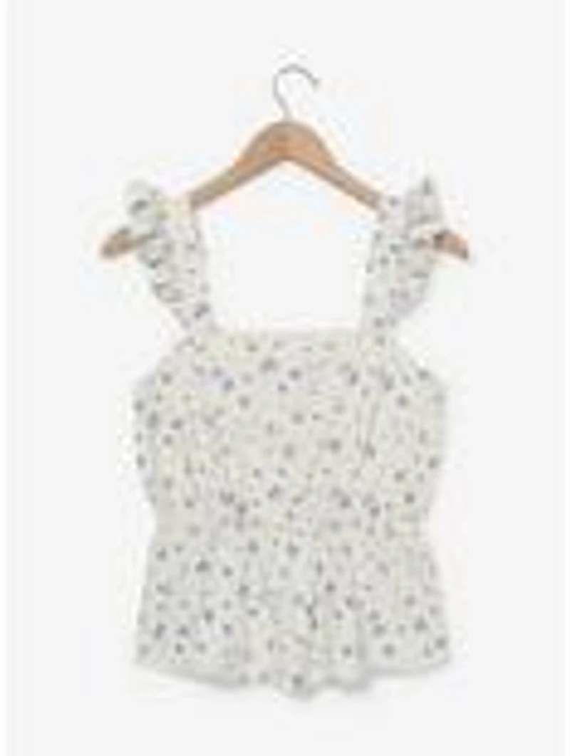 Disney Cinderella Floral Ruffled Women's Tank Top