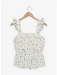 Disney Cinderella Floral Ruffled Women's Tank Top