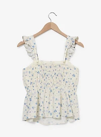 Disney Cinderella Floral Ruffled Women's Tank Top