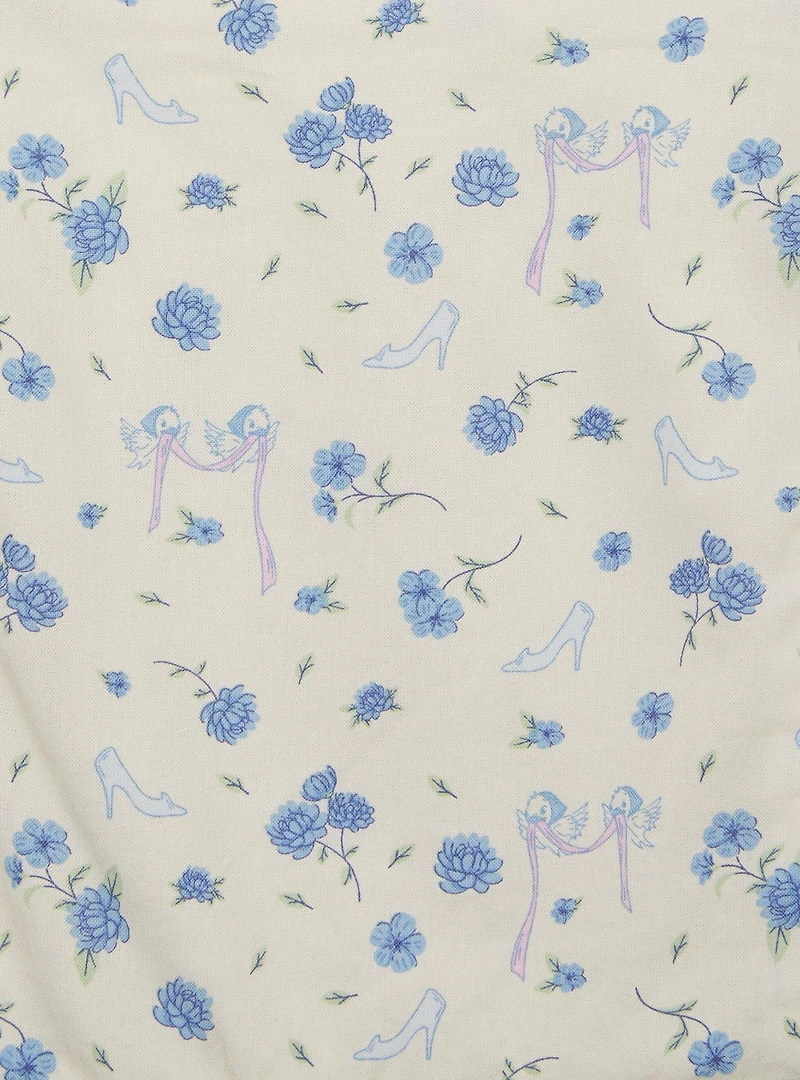Disney Cinderella Floral Ruffled Women's Tank Top