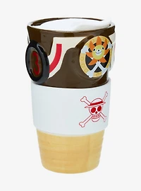 One Piece Thousand Sunny Figural Ceramic Travel Mug