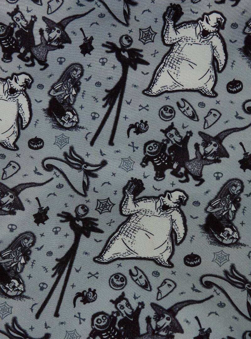 Loungefly Disney The Nightmare Before Christmas Characters Allover Print Nylon Backpack