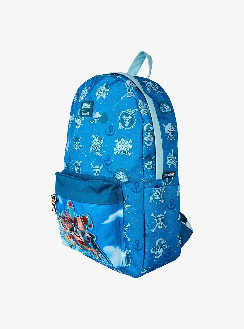 Loungefly One Piece Allover Print Nylon Backpack