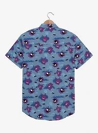 Pokémon Ghost Type Allover Print Woven Button-Up - BoxLunch Exclusive