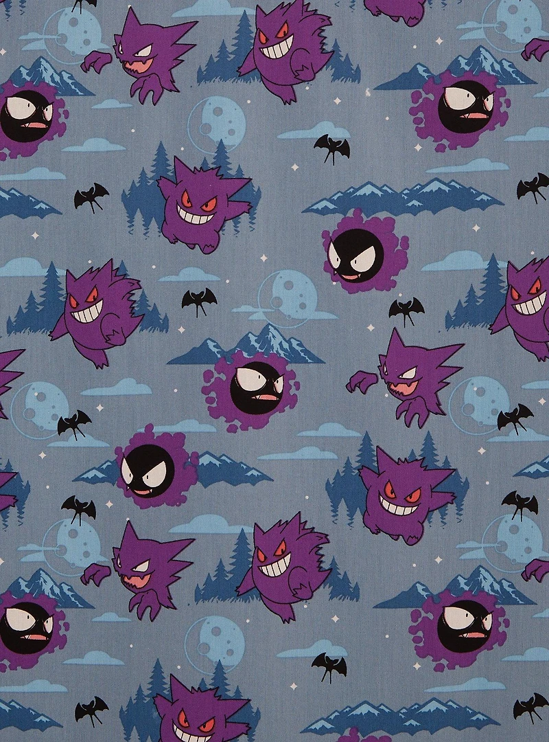 Pokémon Ghost Type Allover Print Woven Button-Up - BoxLunch Exclusive