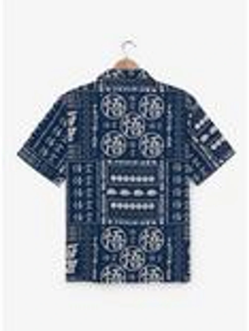Dragon Ball Z Symbols Allover Print Woven Button-Up - BoxLunch Exclusive