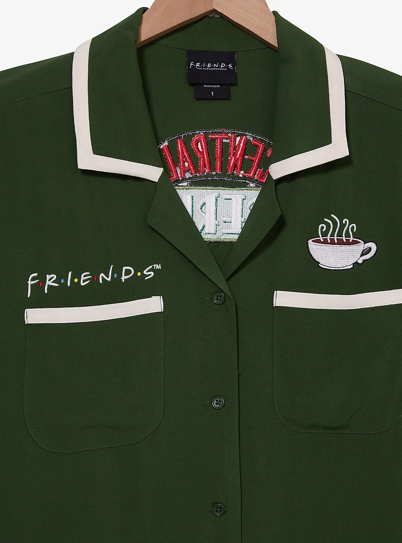 Friends Central Perk Women's Plus Cropped Diner Shirt