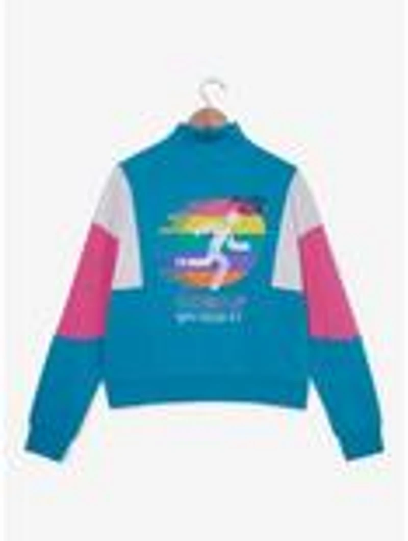 Squid Game Pink & Blue Women's Quarter Zip Crewneck — BoxLunch Exclusive