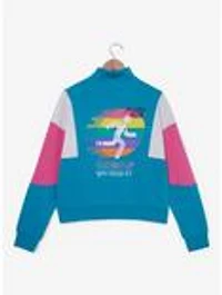 Squid Game Pink & Blue Women's Quarter Zip Crewneck — BoxLunch Exclusive