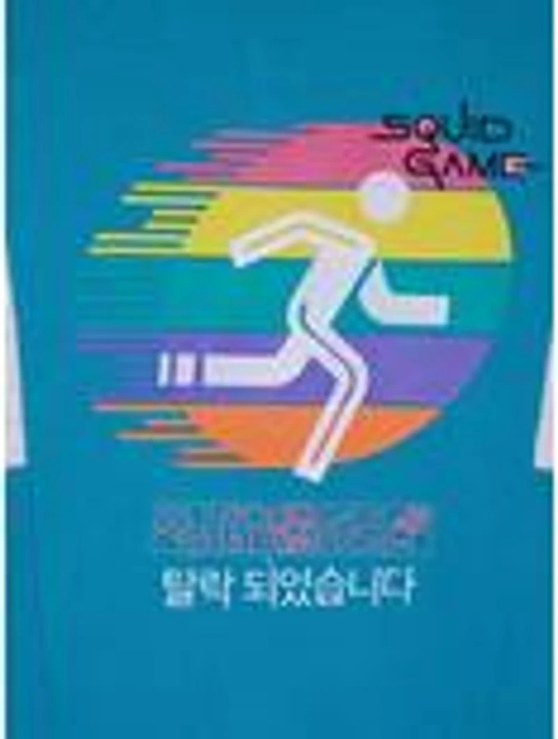 Squid Game Pink & Blue Women's Quarter Zip Crewneck — BoxLunch Exclusive