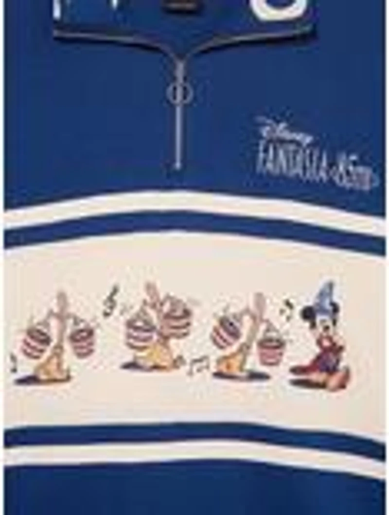 Disney Fantasia Sorcerer Mickey Women's Plus Quarter Zip Crewneck - BoxLunch Exclusive