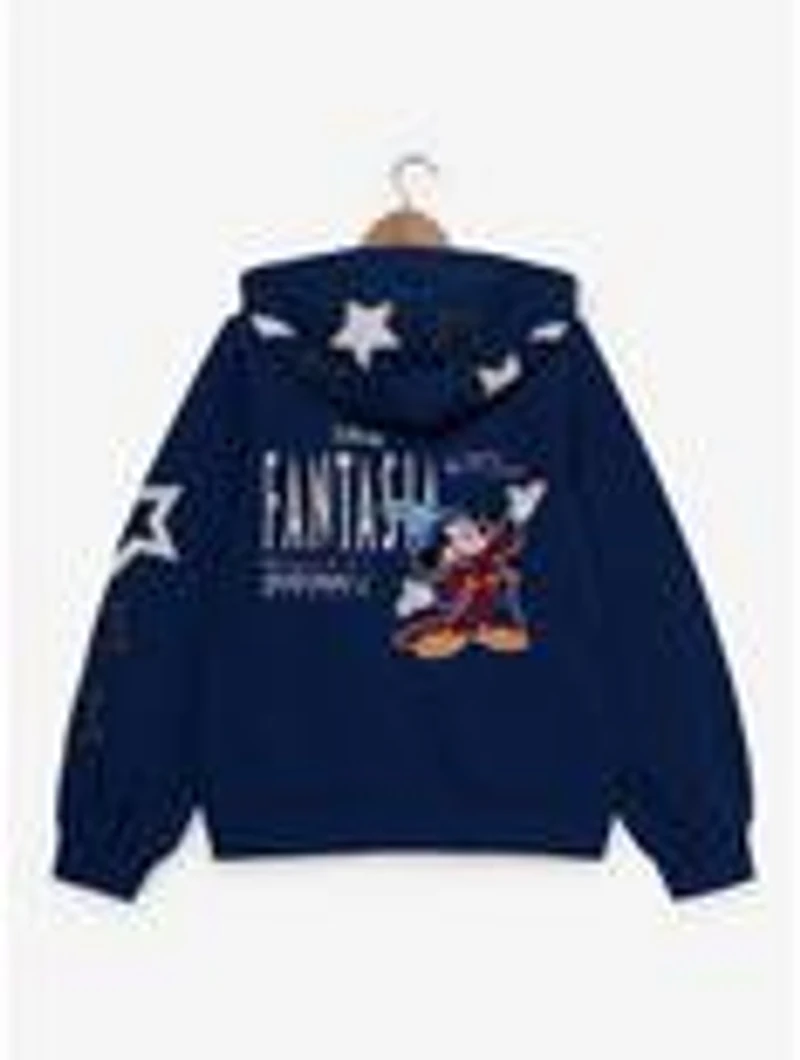 Disney Fantasia Sorcerer's Apprentice Mickey Stars Women's Zippered Hoodie - BoxLunch Exclusive