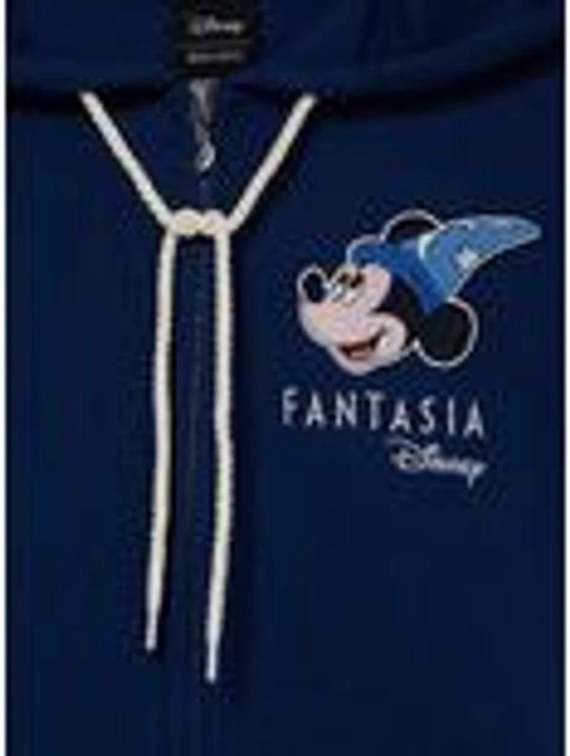 Disney Fantasia Sorcerer's Apprentice Mickey Stars Women's Zippered Hoodie - BoxLunch Exclusive