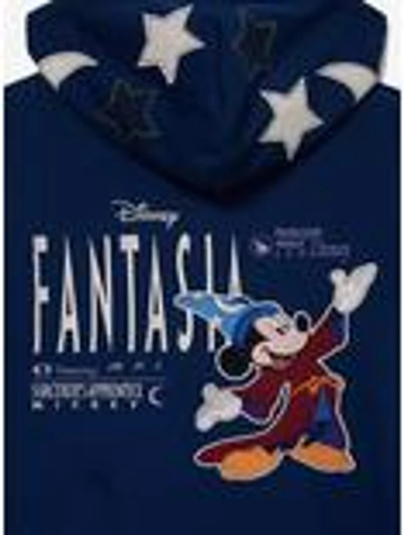Disney Fantasia Sorcerer's Apprentice Mickey Stars Women's Zippered Hoodie - BoxLunch Exclusive