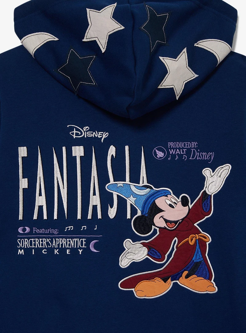 Disney Fantasia Sorcerer's Apprentice Mickey Stars Women's Zippered Hoodie - BoxLunch Exclusive