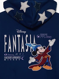 Disney Fantasia Sorcerer's Apprentice Mickey Stars Women's Zippered Hoodie - BoxLunch Exclusive