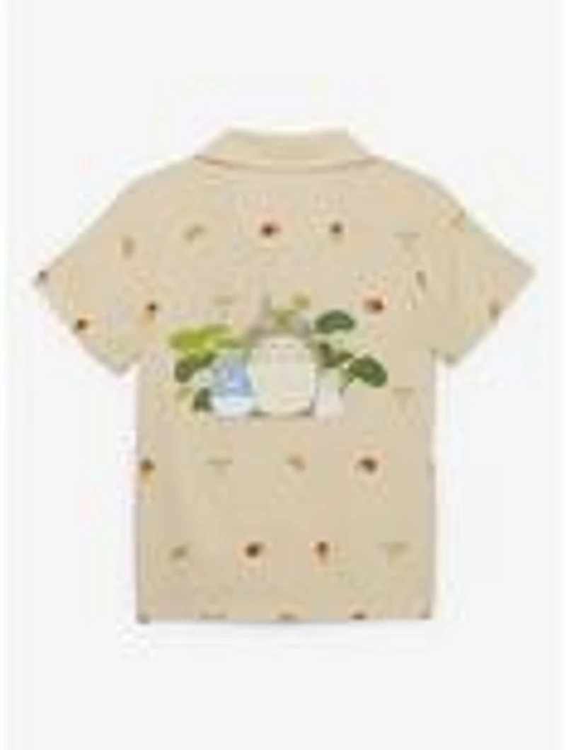 Studio Ghibli® My Neighbor Totoro Acorn Allover Print Toddler Woven Button Up — BoxLunch Exclusive