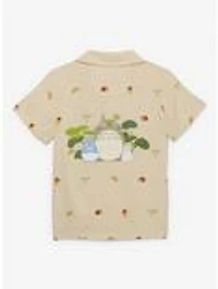 Studio Ghibli® My Neighbor Totoro Acorn Allover Print Toddler Woven Button Up — BoxLunch Exclusive