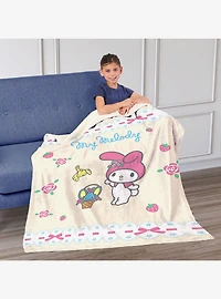 My Melody Sweet Spring Treats Silk Touch Sherpa Throw Blanket