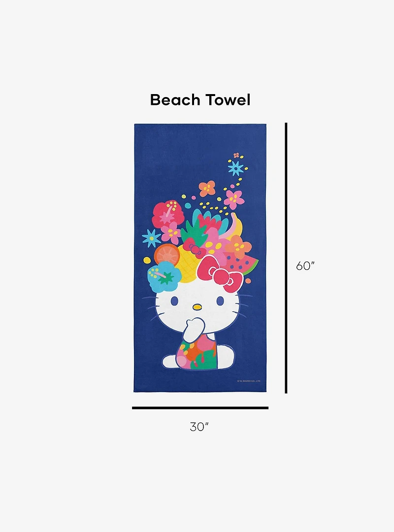 Hello Kitty Fruit Cat Beach Towel