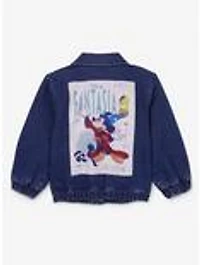 Disney Fantasia Sorcerer Mickey Toddler Glow-in-the-Dark Denim Jacket - BoxLunch Exclusive