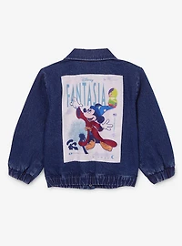 Disney Fantasia Sorcerer Mickey Toddler Glow-in-the-Dark Denim Jacket - BoxLunch Exclusive