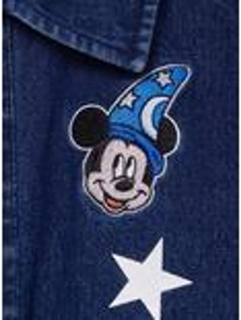 Disney Fantasia Sorcerer Mickey Toddler Glow-in-the-Dark Denim Jacket - BoxLunch Exclusive