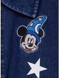 Disney Fantasia Sorcerer Mickey Toddler Glow-in-the-Dark Denim Jacket - BoxLunch Exclusive
