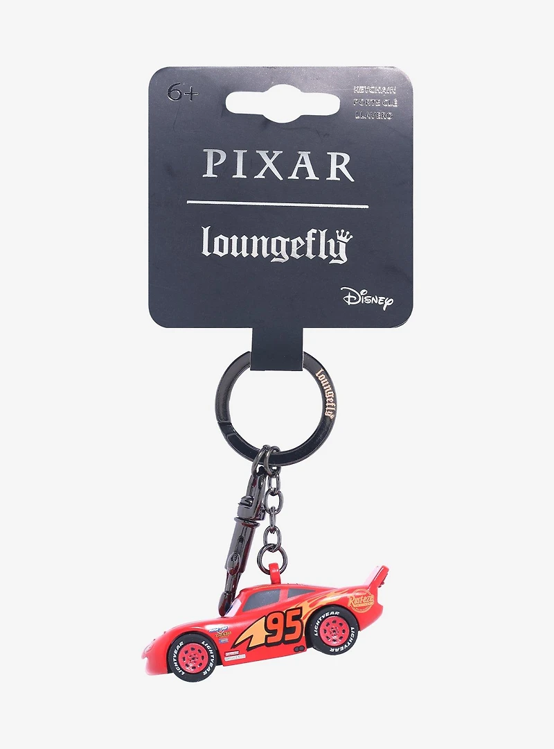 Loungefly Disney Pixar Cars Lightning McQueen Figural Keychain - BoxLunch Exclusive