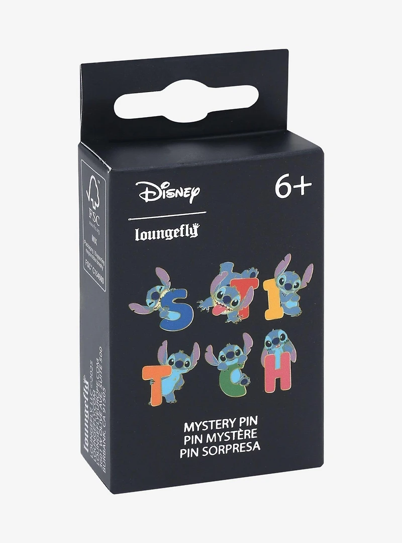 Loungefly Disney Lilo & Stitch Letter Blind Box Enamel Pin — BoxLunch Exclusive