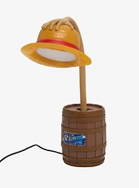 One Piece Straw Hat Posable Hand Lamp
