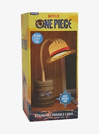 One Piece Straw Hat Posable Hand Lamp