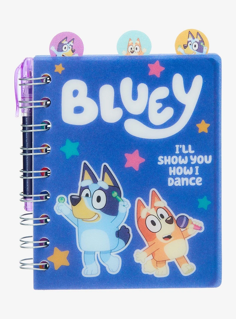 Bluey Bingo & Bluey Mini Figural Tab Journal and Pen