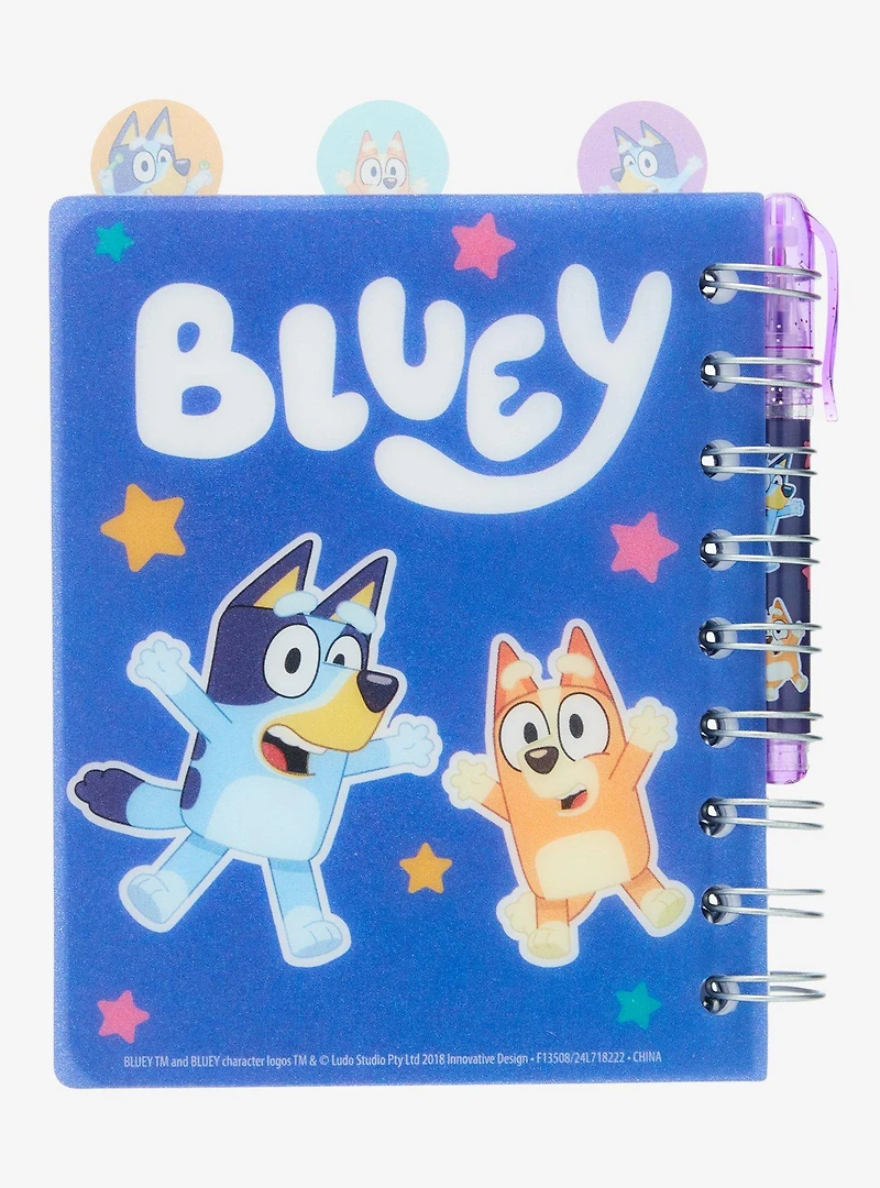 Bluey Bingo & Bluey Mini Figural Tab Journal and Pen