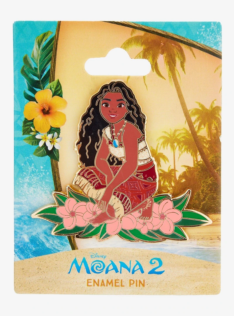 Disney Moana 2 Moana Plumeria Flower Enamel Pin - BoxLunch Exclusive