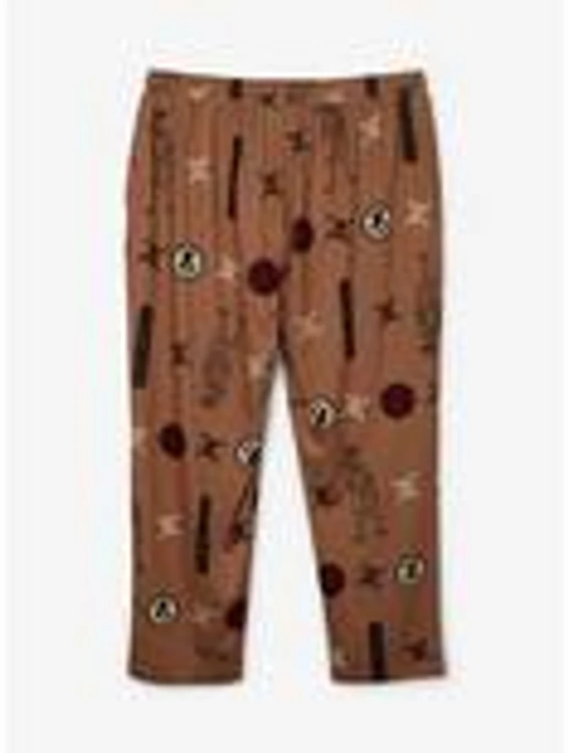 One Piece Monkey D. Luffy Icons Allover Print Women's Plus Sleep Pants - BoxLunch Exclusive