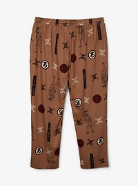 One Piece Monkey D. Luffy Icons Allover Print Women's Plus Sleep Pants - BoxLunch Exclusive
