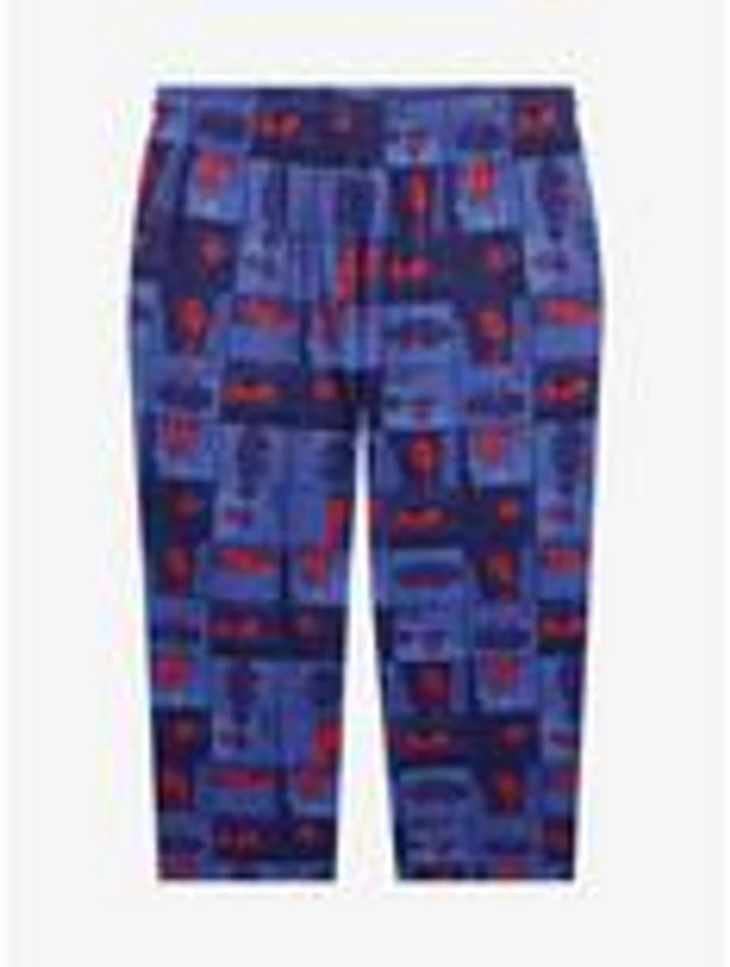 Marvel Spider-Man Hiding Panels Allover Print Women's Plus Sleep Pants - BoxLunch Exclusive