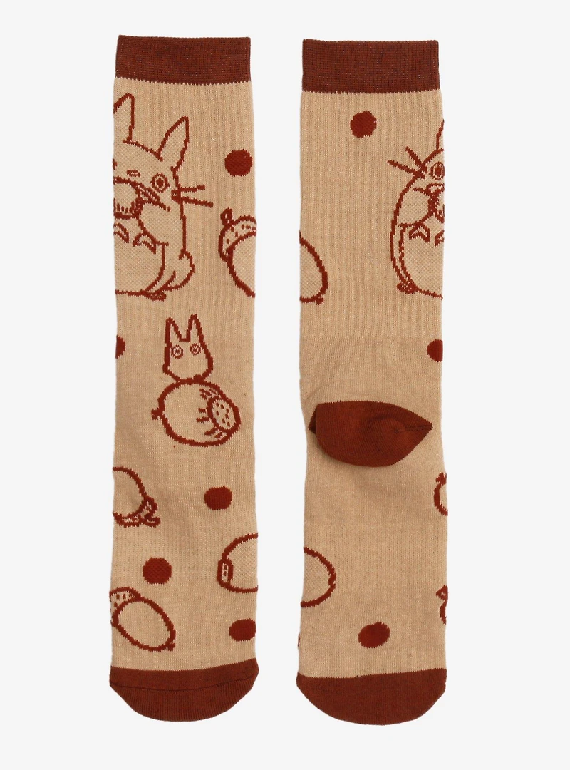 Studio Ghibli® My Neighbor Totoro Acorns Allover Print Crew Socks - BoxLunch Exclusive