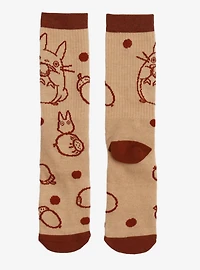 Studio Ghibli® My Neighbor Totoro Acorns Allover Print Crew Socks - BoxLunch Exclusive