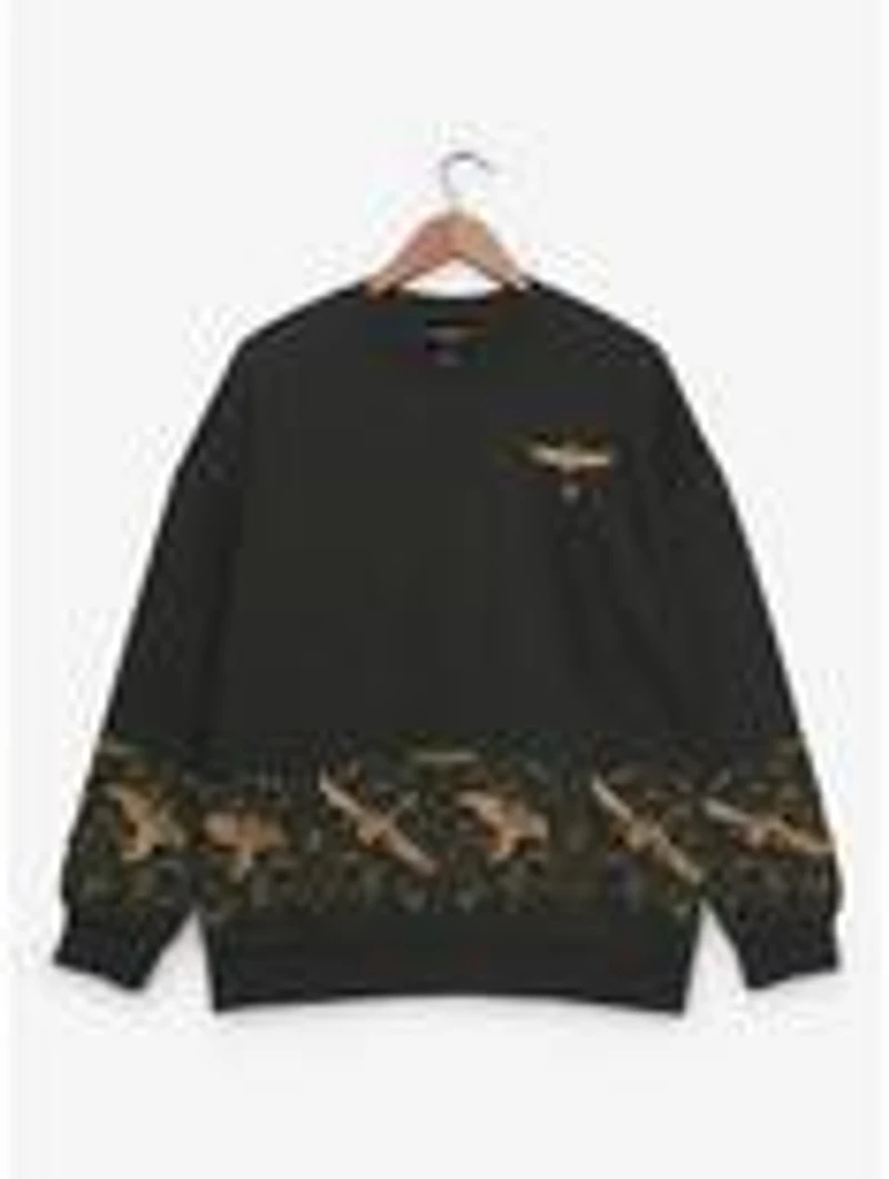 DreamWorks How To Train Your Dragon Toothless Floral Embroidered Crewneck - BoxLunch Exclusive