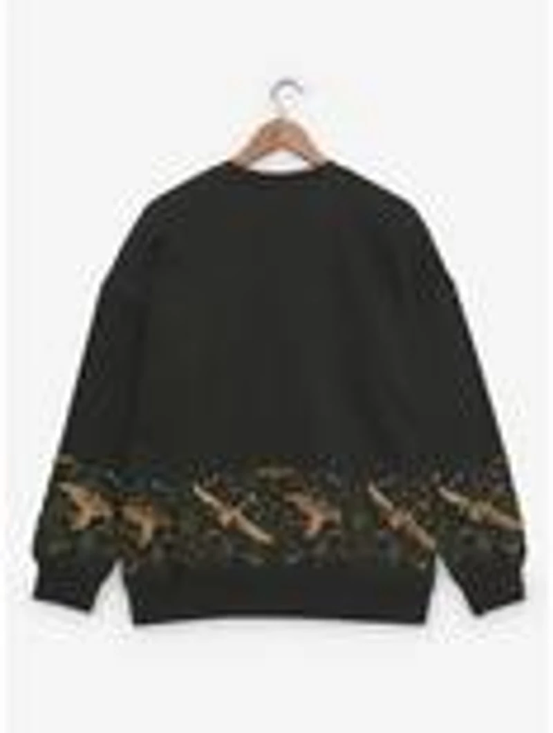 DreamWorks How To Train Your Dragon Toothless Floral Embroidered Crewneck - BoxLunch Exclusive