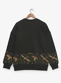 DreamWorks How To Train Your Dragon Toothless Floral Embroidered Crewneck - BoxLunch Exclusive