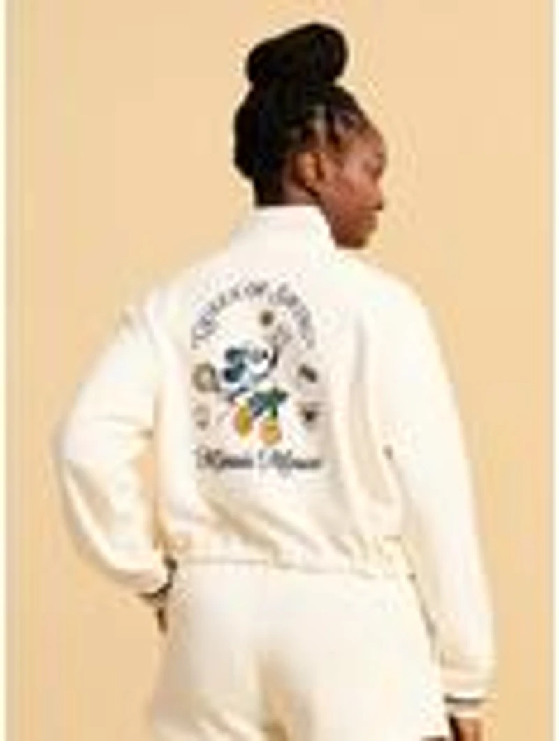 Disney Minnie Mouse Tennis Quarter Zip Women's Crewneck — BoxLunch Exclusive