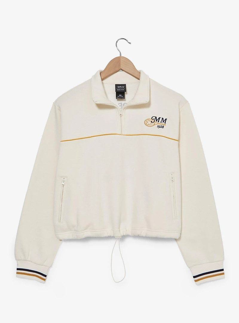 Disney Minnie Mouse Tennis Quarter Zip Women's Crewneck — BoxLunch Exclusive