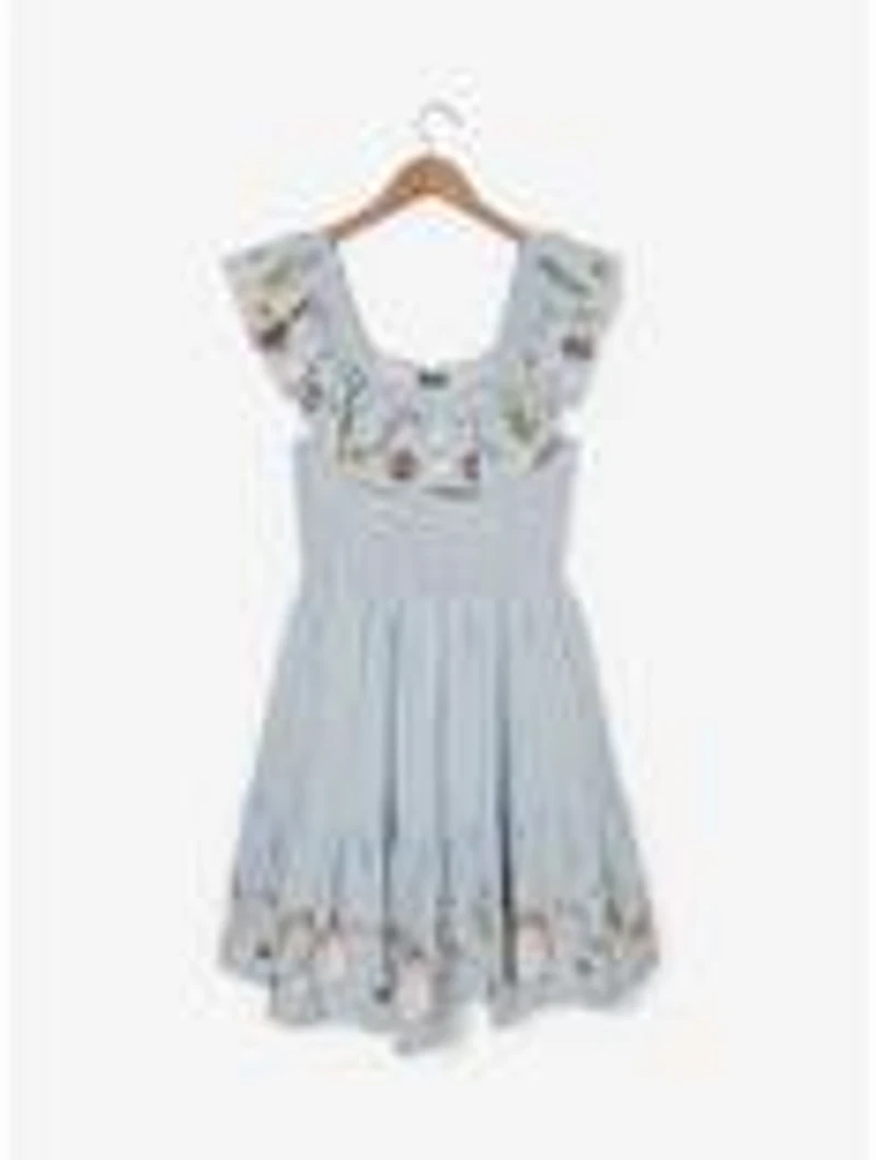 Studio Ghibli® My Neighbor Totoro Striped Floral Icons Ruffle Smock Dress