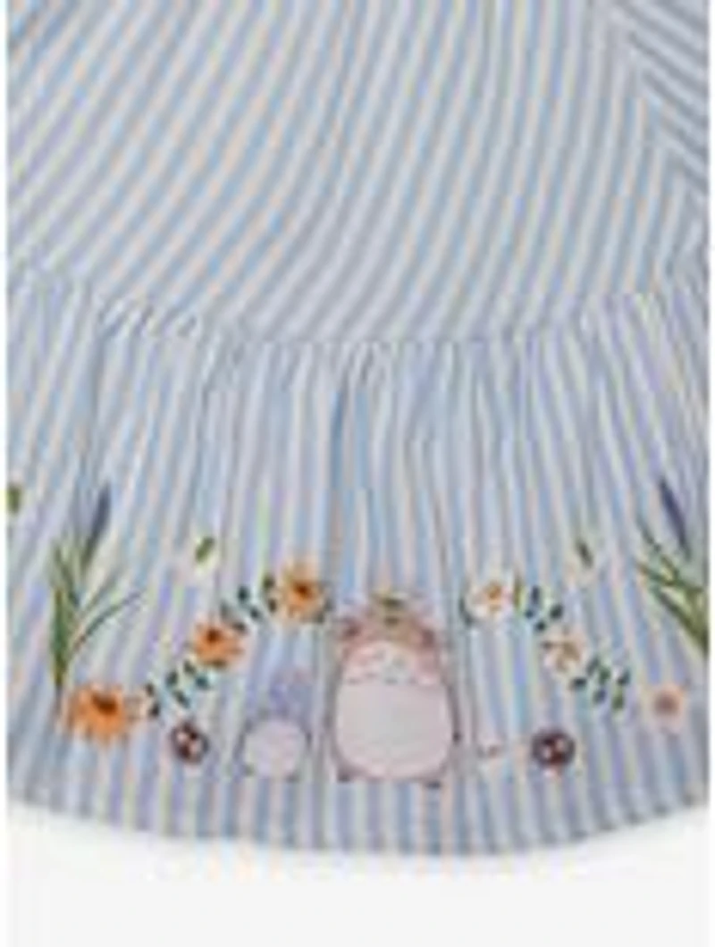 Studio Ghibli® My Neighbor Totoro Striped Floral Icons Ruffle Smock Dress