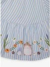 Studio Ghibli® My Neighbor Totoro Striped Floral Icons Ruffle Smock Dress