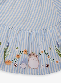 Studio Ghibli® My Neighbor Totoro Striped Floral Icons Ruffle Smock Dress